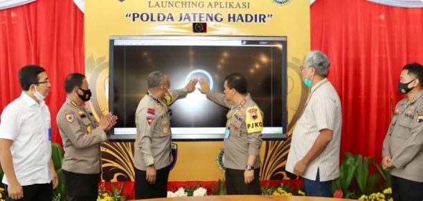 polda jateng launching aplikasi absen online dan digital mapping 18274