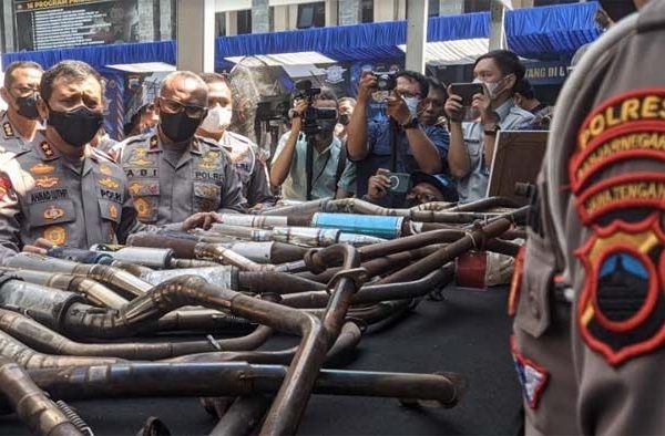 polda jateng sita ratusan ribu knalpot tidak standar penindakan dilakukan secara edukatif dan humanis 49883