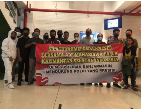 polda kalsel gelar silaturahmi dengan mahasiswa papua 19399