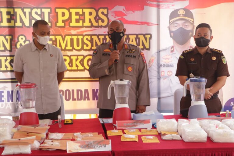 polda kalsel musnahkan 26 kg sabu dan 3 429 butir ekstasi 49970