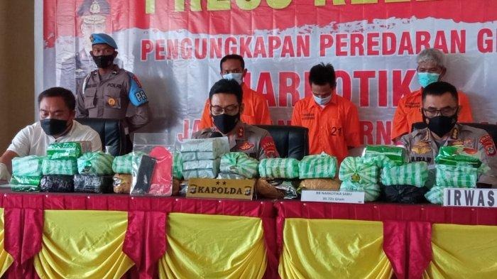polda kaltara berhasil menggagalkan peredaran narkoba jenis sabu dari malaysia 20958