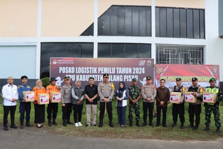 polda kalteng gandeng forkopimda gelar pelepasan distribusi kotak suara 70088