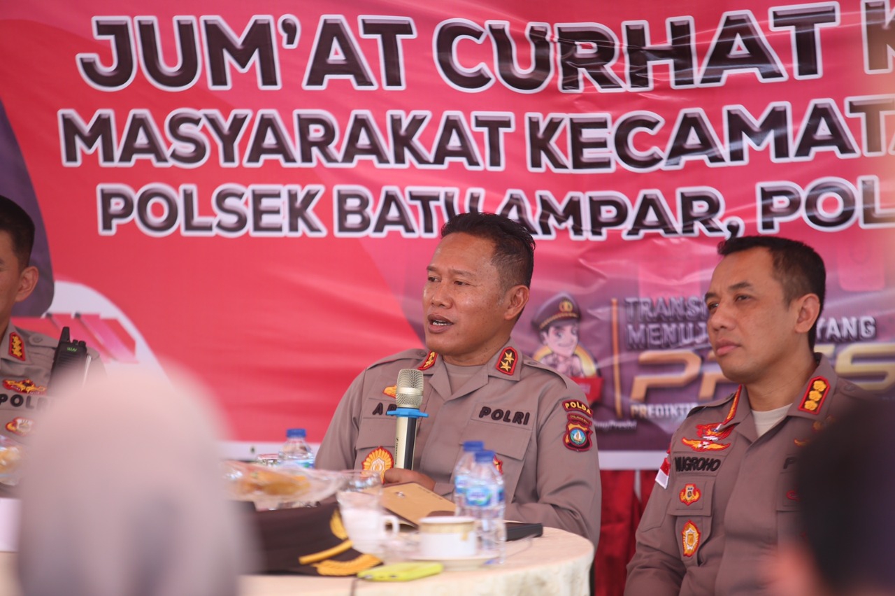 polda kepri gelar jumat curhat dengar keluhan masyarakat kecamatan batu ampar kota batam 53288