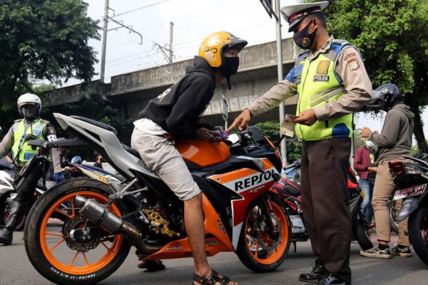 polda metro jaya sita puluhan sepeda motor berknalpot bising 19867