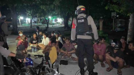 polda ntb amankan puluhan pebalap liar sajam dan kendaraan disita 15966