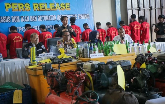 polda ntb tetapkan 23 tersangka kasus pengeboman ikan 74339