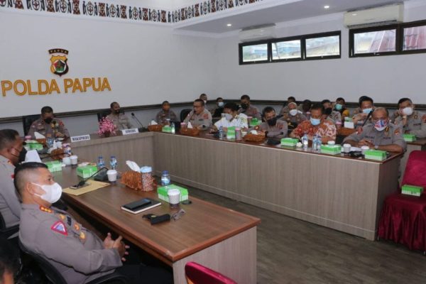 polda papua gelar rakor persiapan pengamanan peparnas xvi 2021 24718