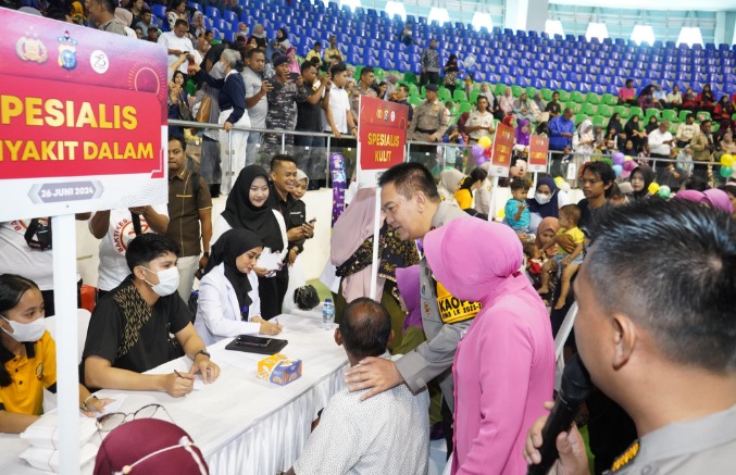 polda riau gelar bakti kesehatan menyambut hari bhayangkara ke 78 75793
