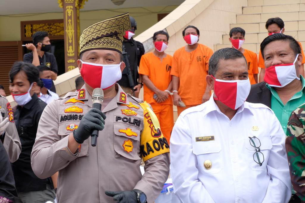 polda riau musnahkan barang bukti narkotika bernilai miliaran rupiah 15606