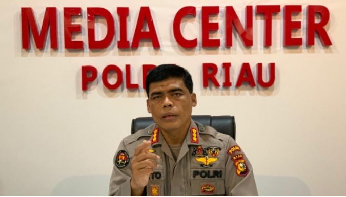 polda riau tangkap 14 tersangka terkait pembakar lahan selama tahun 2021 16346