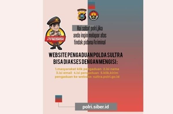 polda sultra buka pelayanan aduan lewat online 36856