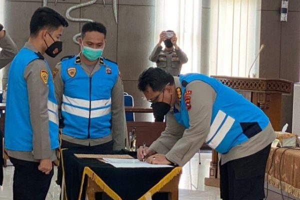 polda sumbar gelar pakta integritas seleksi sip angkatan 51 tahun 2022 23008