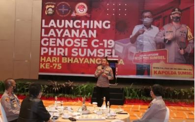 polda sumsel luncurkan pelayanan tes covid 19 dengan alat genose di hotel 29107