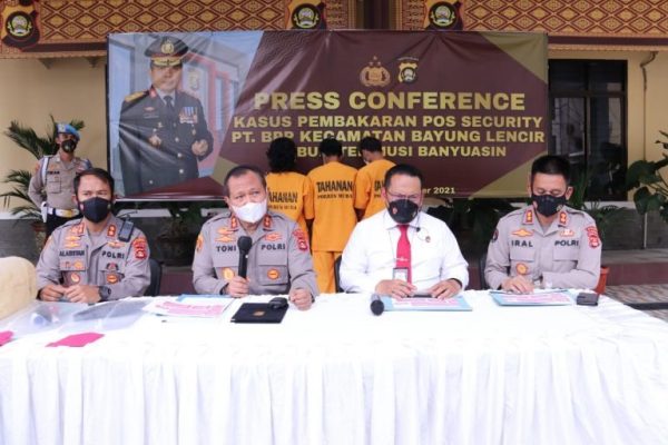 polda sumsel tindak tegas pelaku pembakaran pos keamanan pt bumi persada permai kab muba 24765