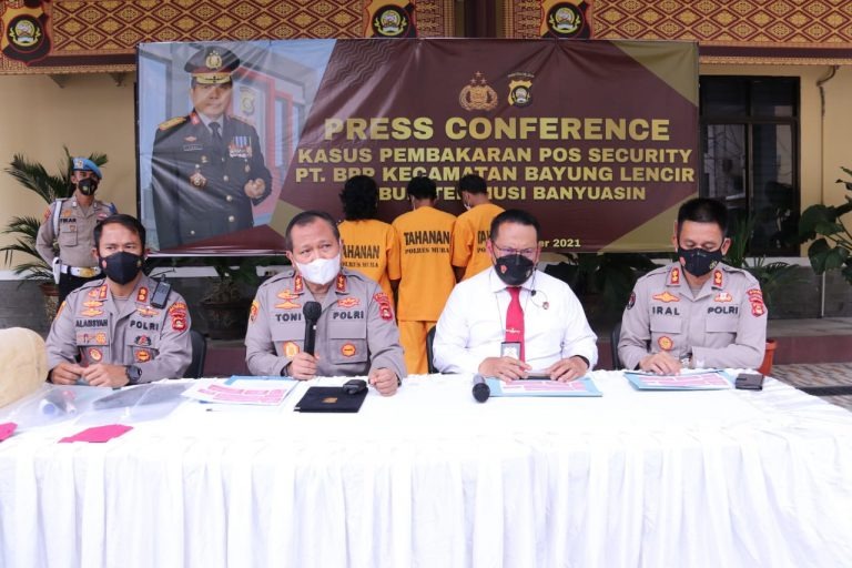 polda sumsel tindak tegas pelaku pembakaran pos keamanan pt bumi persada permai kab muba 24765