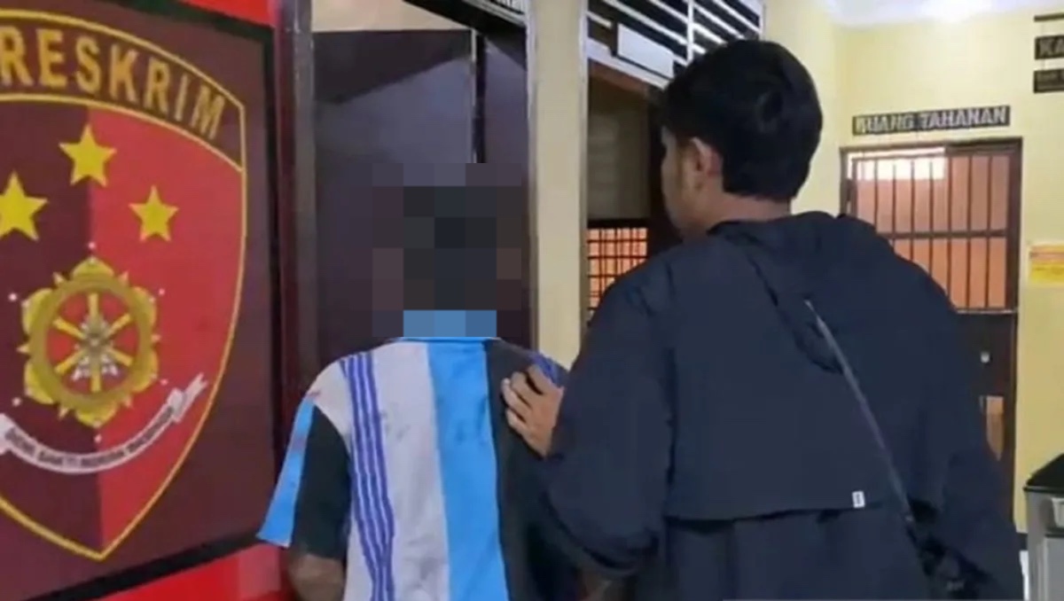 polisi berhasil amankan pelaku kekerasan kdrt terhadap istri anak dan cucu di sukabumi 82489