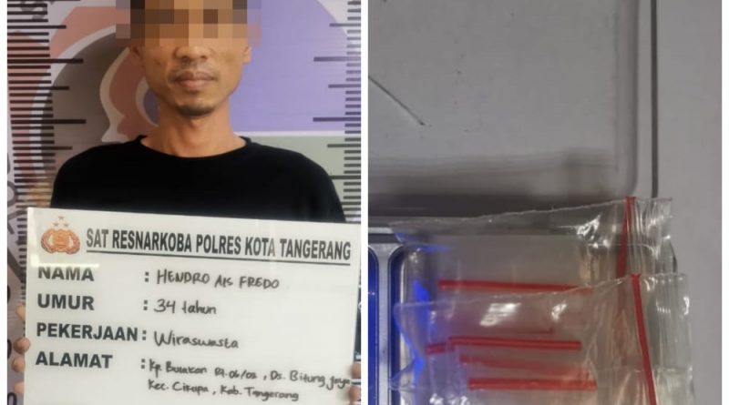 polisi ciduk pengedar sabu di tangerang 15986