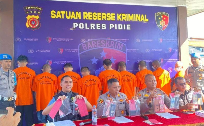 polisi ringkus 13 pelaku judi online dan togel di pidie 59088