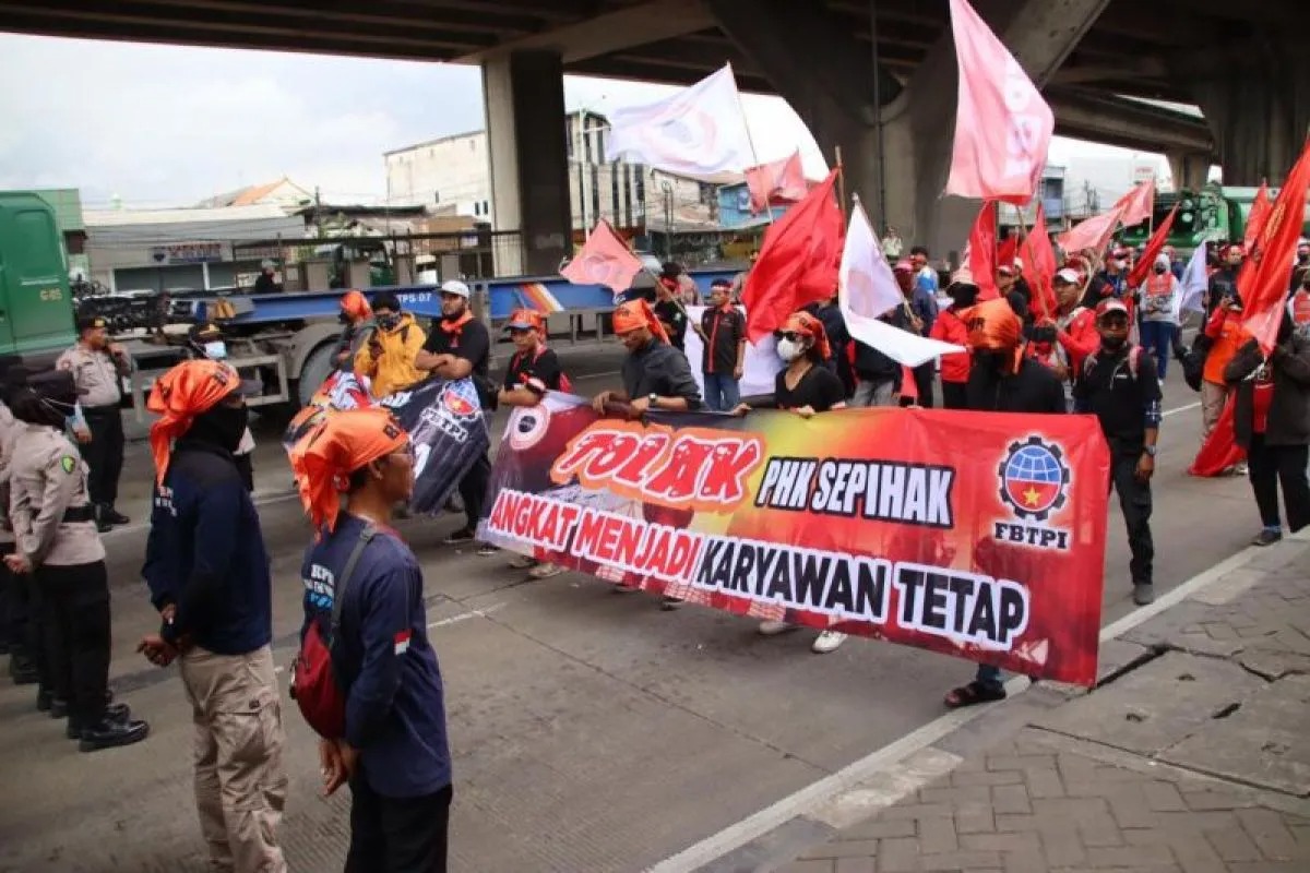 polisi sebut aksi unjuk rasa tidak ganggu aktivitas pelabuhan di tanjong priok 83094