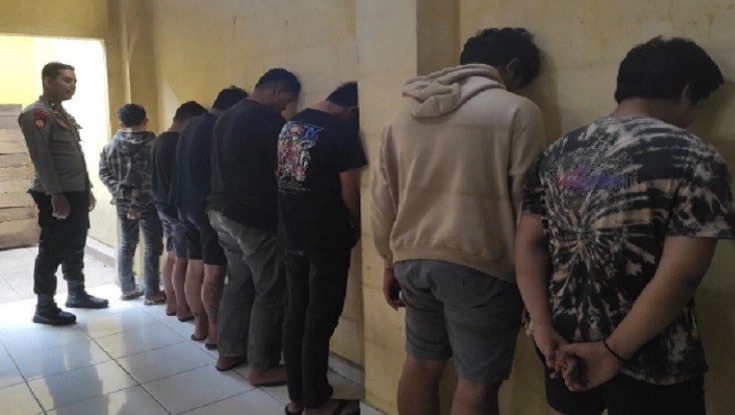 polisi tangkap 7 pelaku pengeroyokan saat balap liar di singkawang 56112