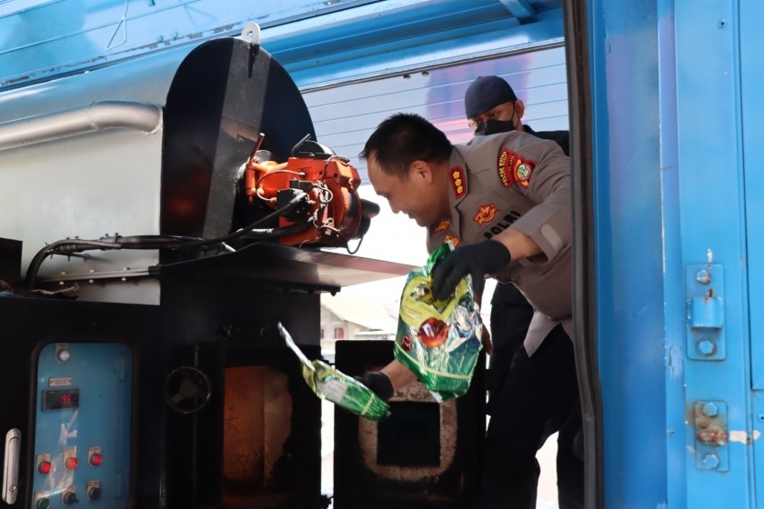 polres jakbar musnahkan barang bukti narkoba senilai rp34 miliar 54932