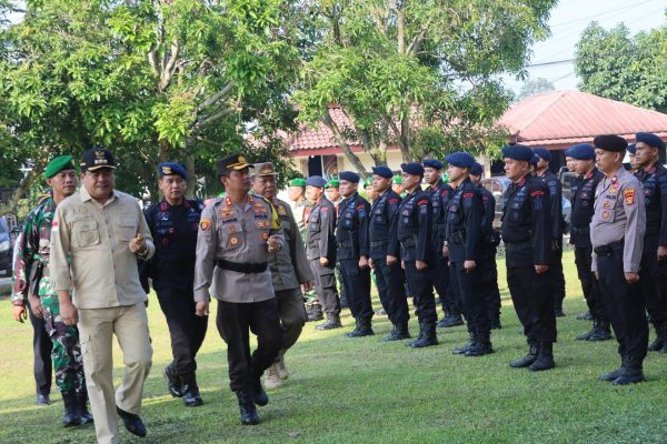 polres lampung tengah kerahkan 350 personel gabungan guna aman aman arus mudik jelang idul fitri 1445 h 72174