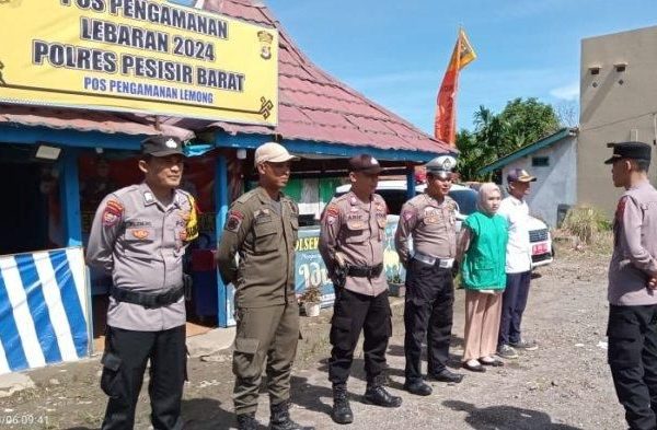 polres pesisir barat dirikan pos pengamanan selama operasi ketupat krakatau 2024 72303