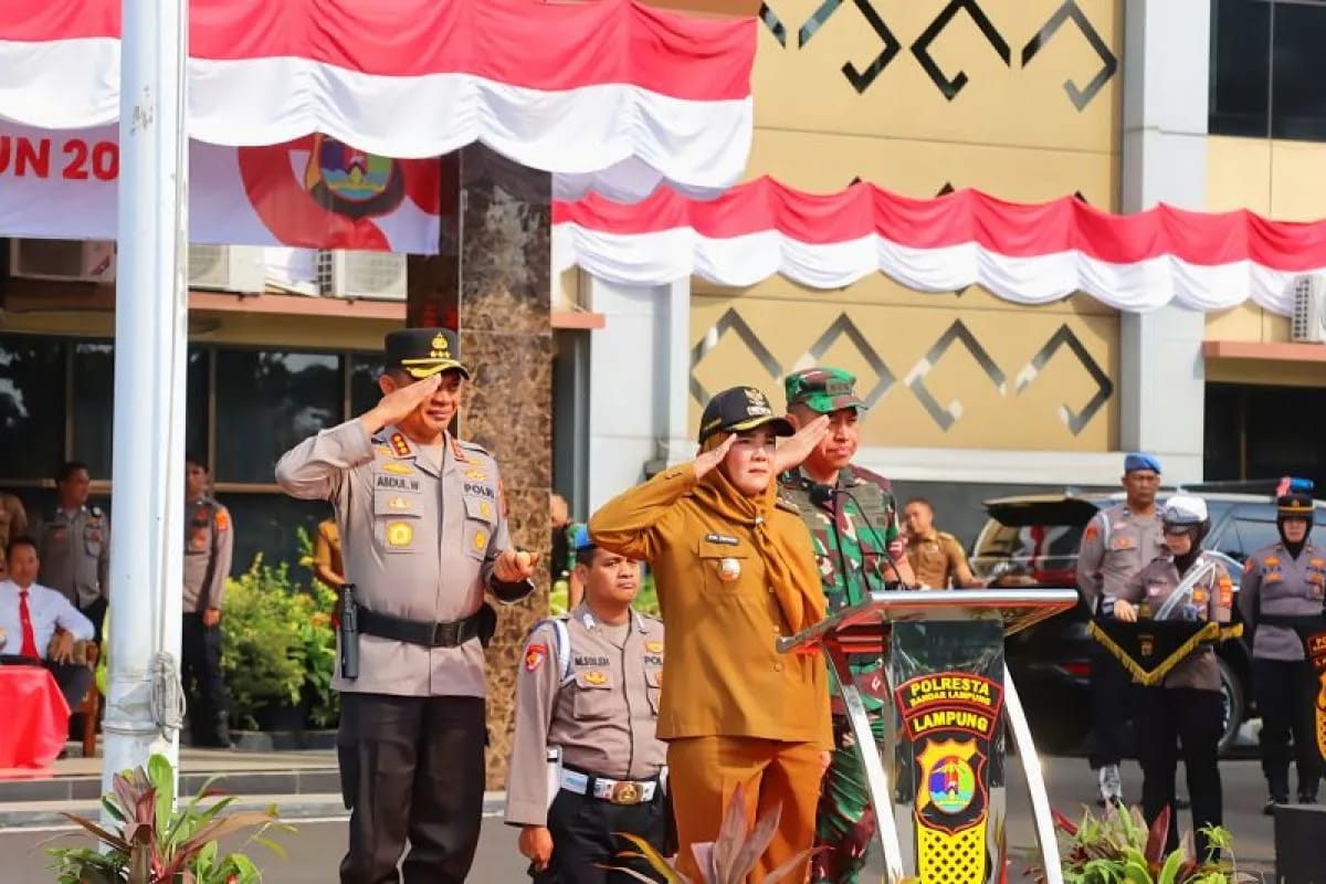 polresta bandarlampung kerahkan 723 personel untuk amankan pilkada 78073