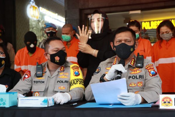 polresta malang tangkap 5 orang pelaku sindikat pengedar narkoba 16113