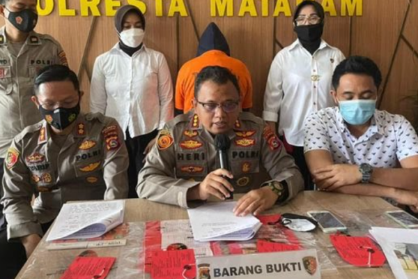polresta mataram apprehended the employer of underage girls 45754