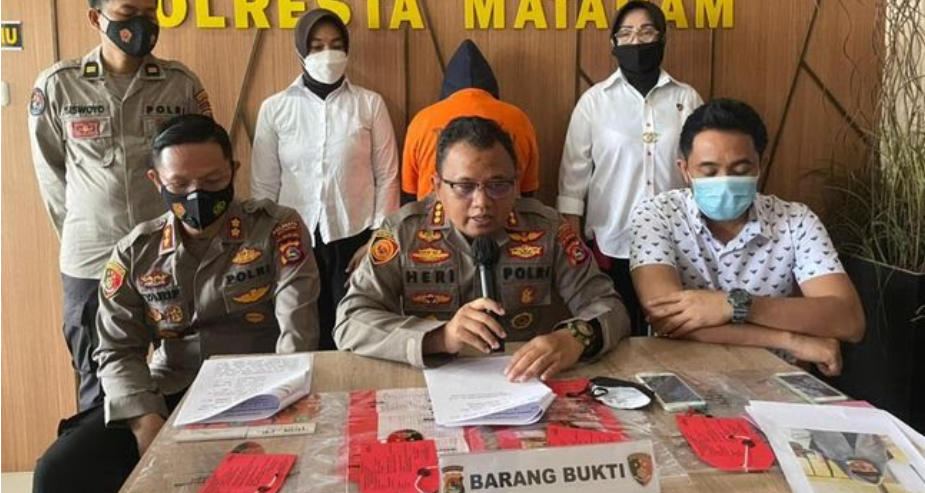polresta mataram apprehended the employer of underage girls 45754