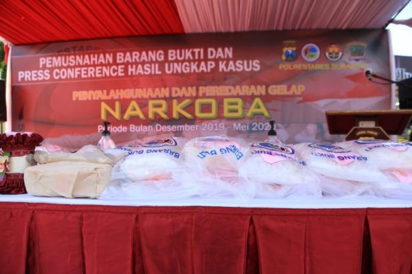 polrestabes surabaya musnahkan ratusan kilogram sabu periode desember 2019 mei 2020 15595