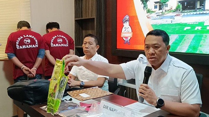 polri berhasil amankan kades di lampung yang jadi bandar narkoba 59269