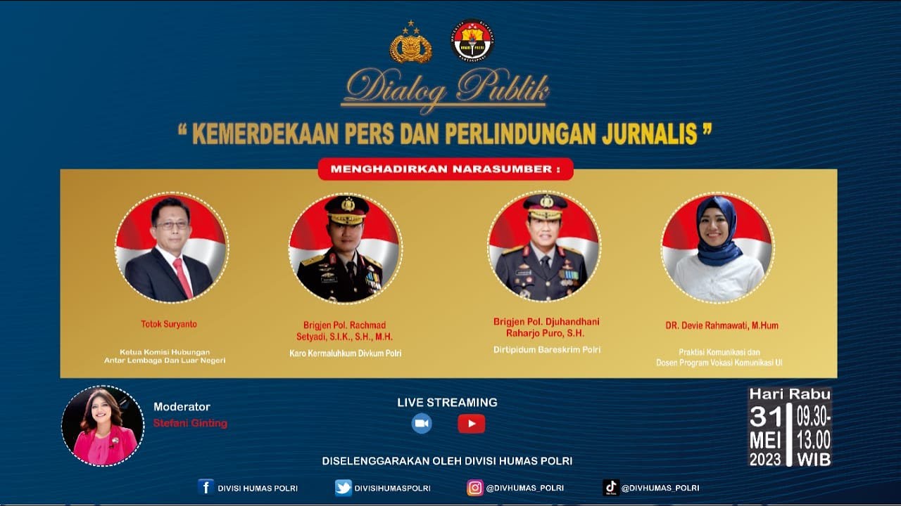polri gelar diskusi bahas perlindungan hukum untuk jurnalis 58935