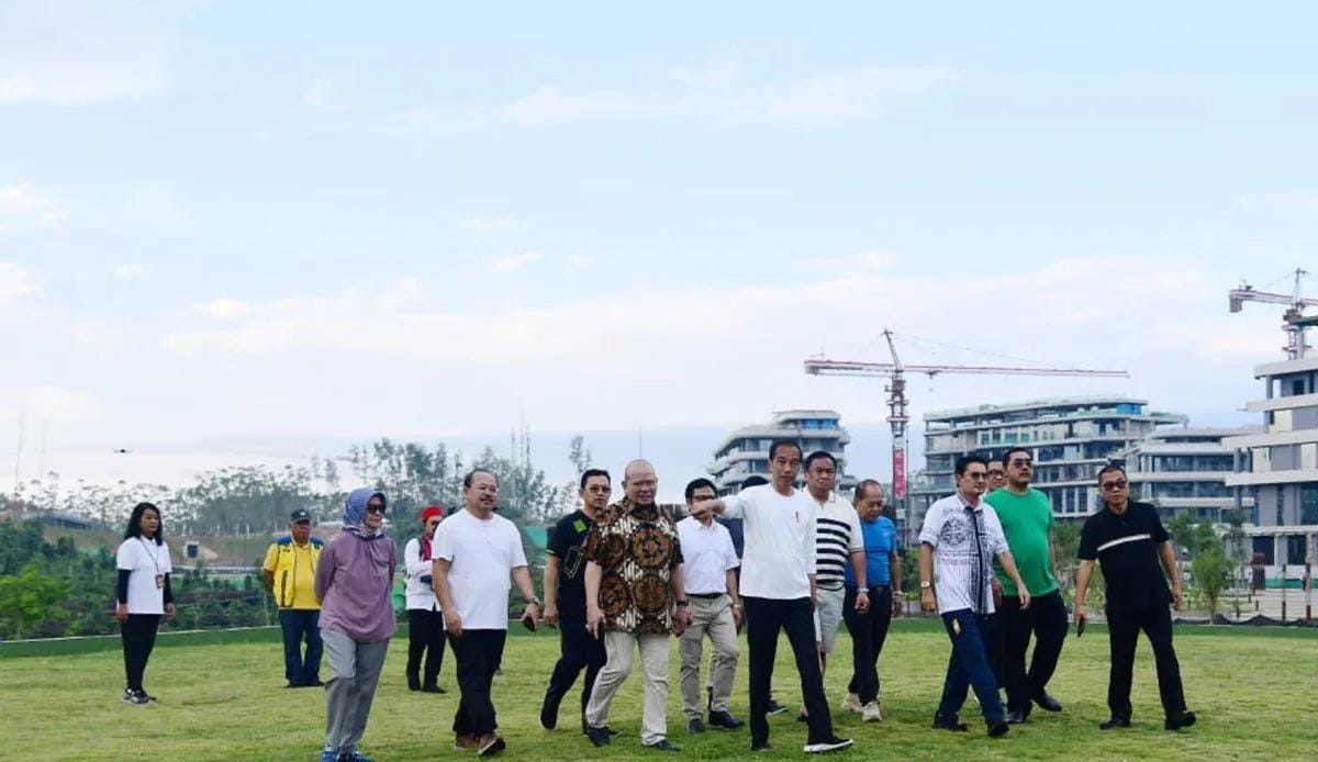 presiden jokowi ajak pimpinan lembaga negara tinjau infrastruktur ikn 77739