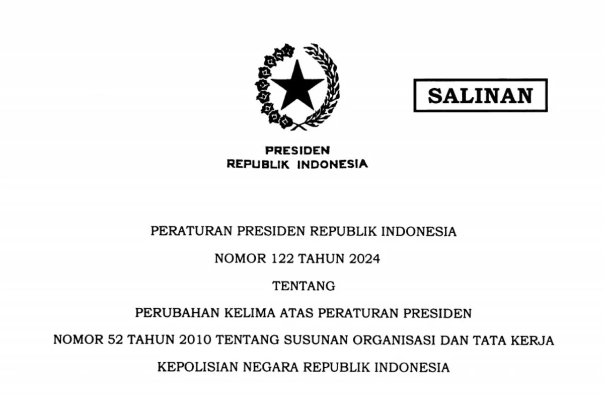 presiden jokowi teken perpres pembentukan korps pemberantasan korupsi polri 79983