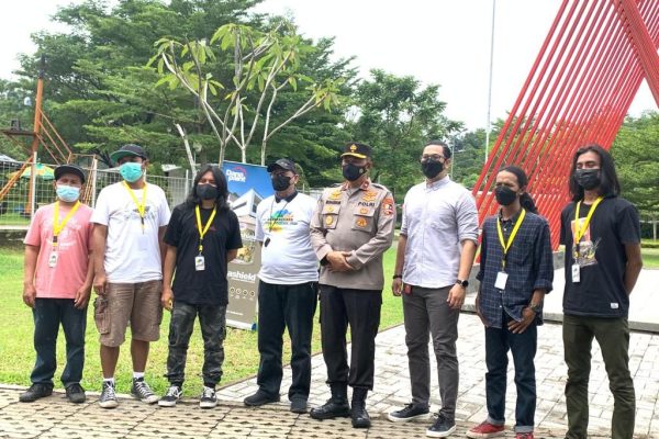 providing space for freedom of expression national police warmly welcomes safari bhayangkara mural event 44684