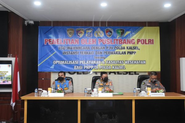pusltibang polri gelar optimalisasi pelayanan dan fasilitas kesehatan bagi pnpp polri di kalsel 20886