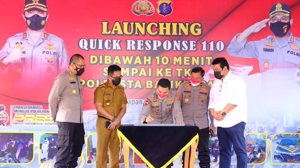respon cepat aduan masyarakat dibawah 10 menit kapolda kaltim resmikan hotline 110 18304