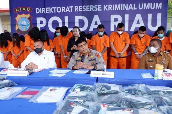 riau regional police rolls out online gambling practice 59 suspects arrested 43256
