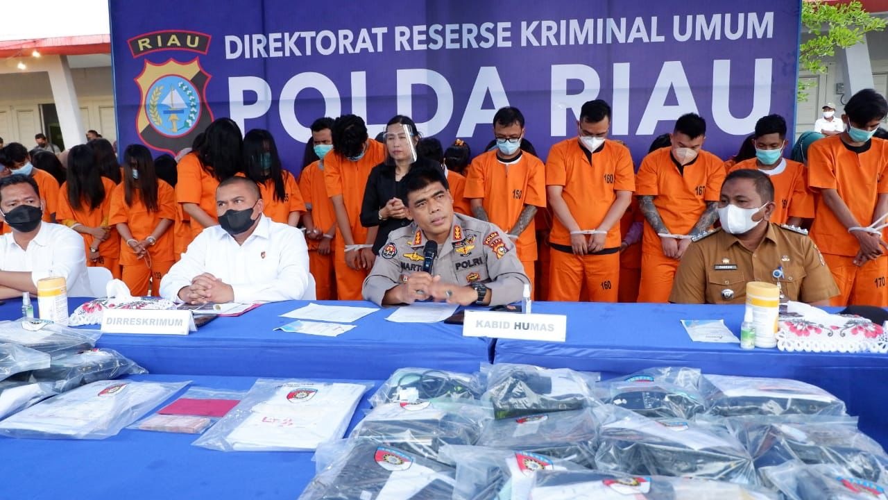 riau regional police rolls out online gambling practice 59 suspects arrested 43256