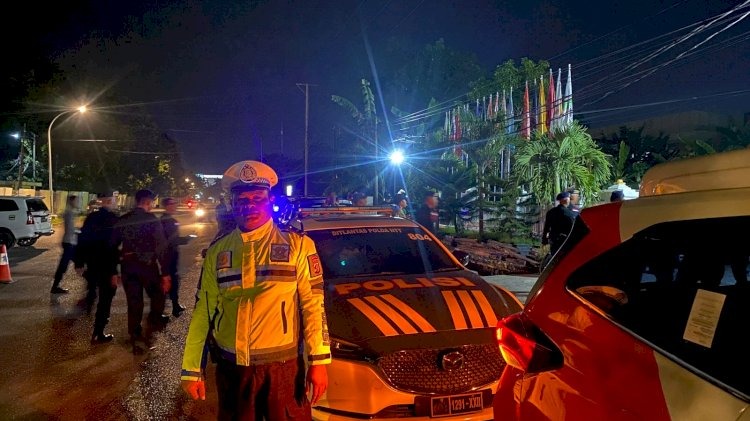 satgas kamseltibcarlantas omb polda ntt gelar patroli dialogis dan pengaturan lalu lintas di kota kupang 68543
