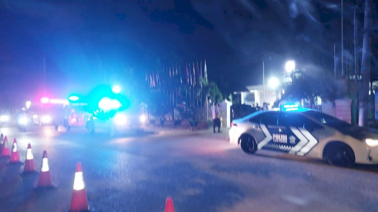 satgas kamseltibcarlantas omb polda ntt gelar patroli dialogis di kota kupang menuju pemilu 2024 69736