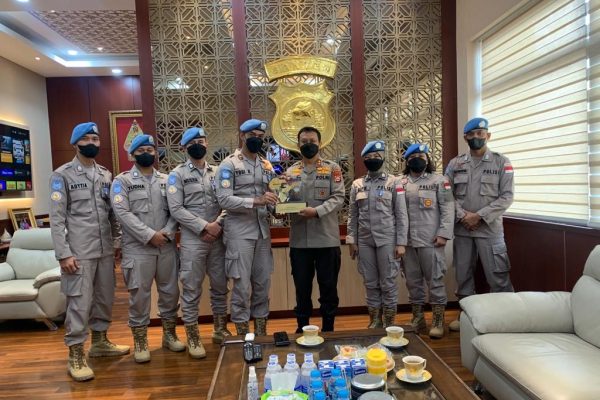 satgas unamid fpu delapan personel polda banten kembali dari misi internasional 21242