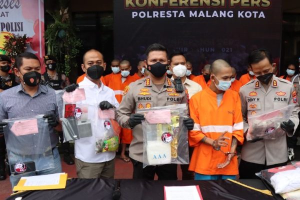 satresnarkoba polresta malang kota gagalkan peredaran narkoba 26 kg 17588