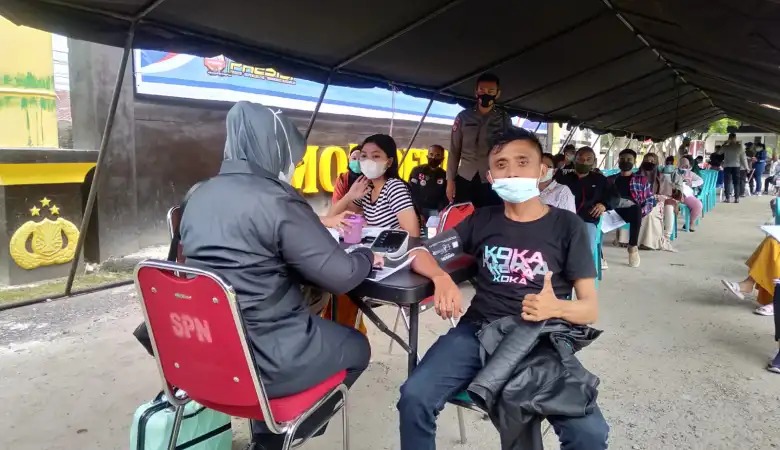 selama operasi patuh atanaha 2021 berlangsung polda gorontalo vaksin sebanyak 9 665 pengendara 24433