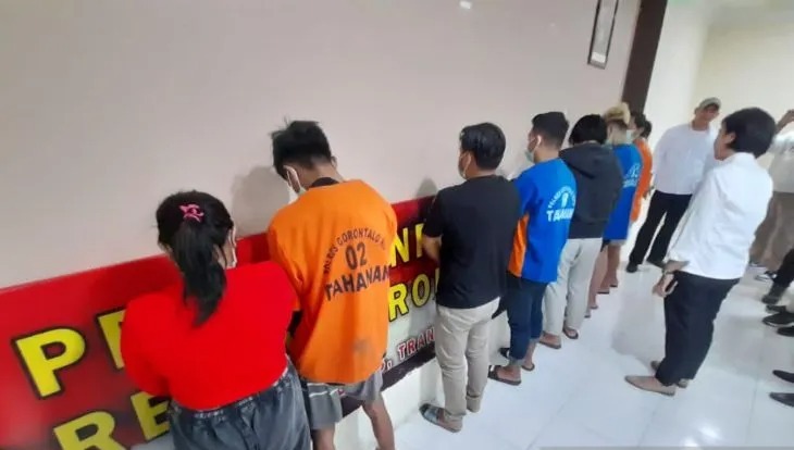 selama satu bulan polisi berhasil meringkus 12 tersangka pelaku tppo di gorontalo 60626