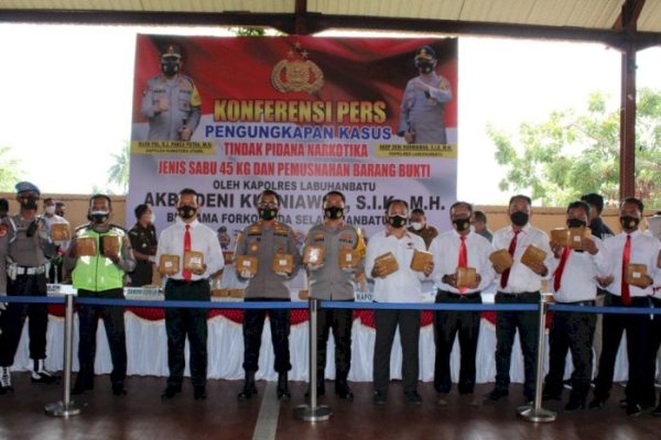 selamatkan 450 000 anak bangsa dari bahaya narkoba polres labuhanbatu ungkap dan musnahkan 45 kg sabu 26743