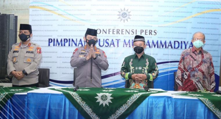 silaturahmi kapolri muhammadiyah usul tagline polisi sahabat umat 33380