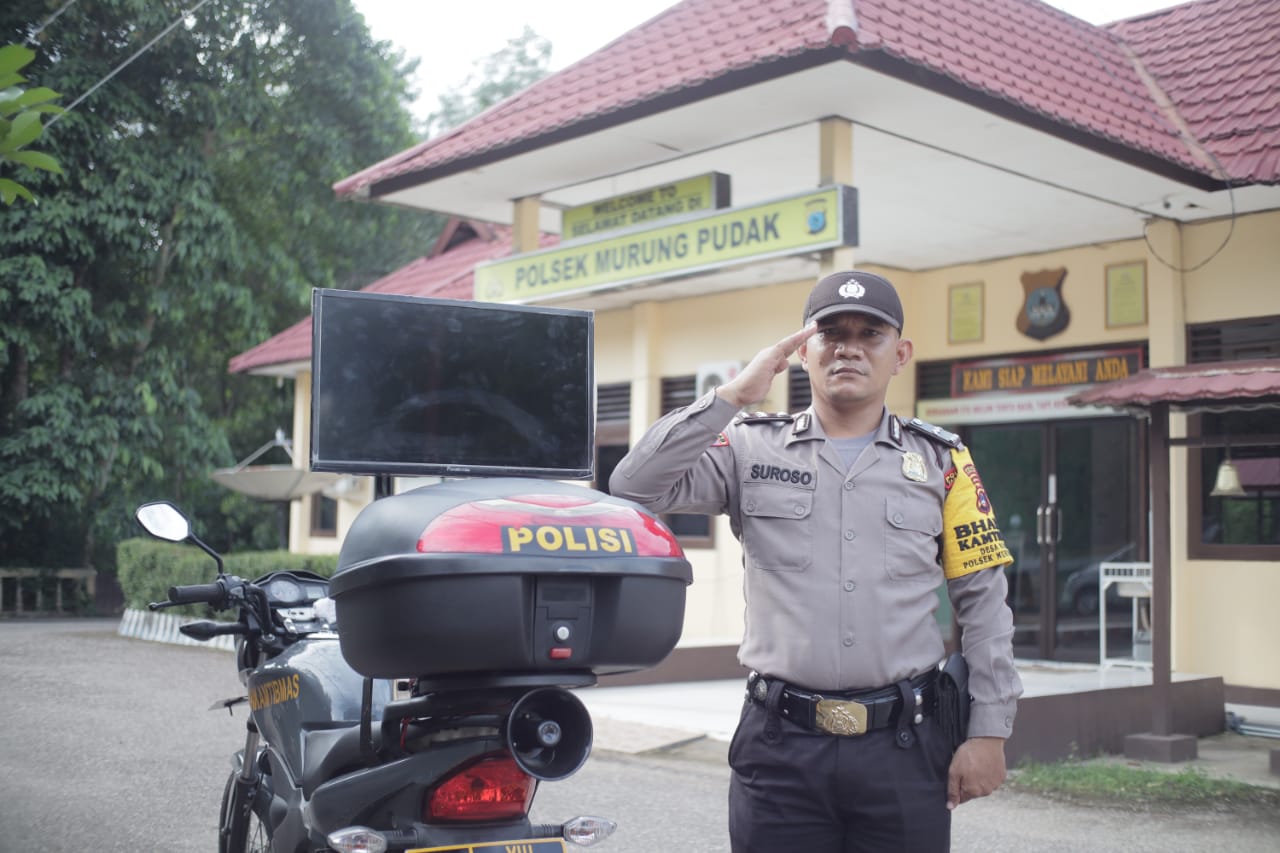 sosialisasikan kesiapan new normal personel bhabinkamtibmas polres tabalong modifikasi motor dinas dilengkapi peralatan audio visual 18347
